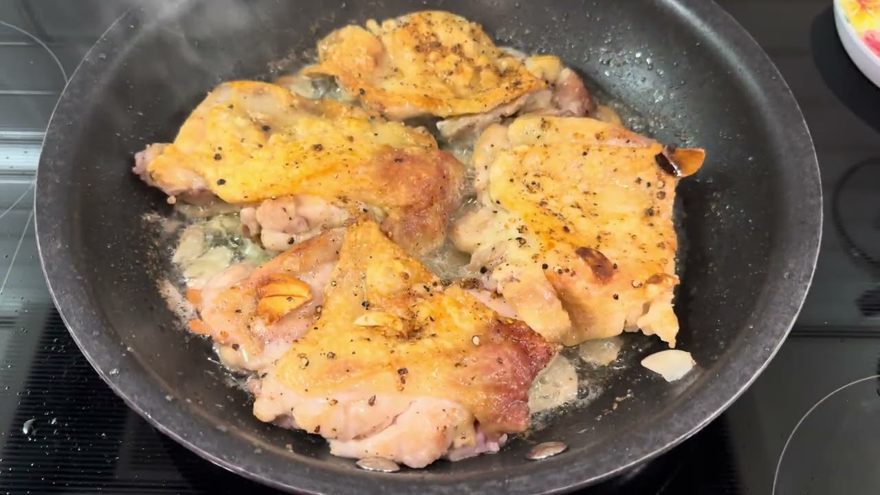 Aloha Cooking🌈チキンソテーを作る🫶🏽Chicken sautéed #レシピ動画 #チキン料理#recipevedio #sautéed #chickendishes 