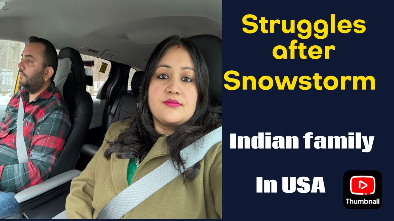 Shivratri Special vlog from USA/struggles after heavy snow in USA/Indian family in USA/Hindi vlog 🇺🇸