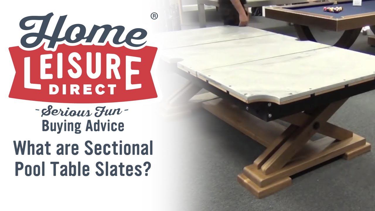 What are Sectional Pool Table Slates? - Pool Table Buying Advice
