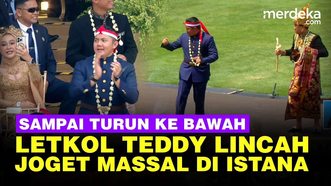 Lincah Letkol TNI Teddy Joget 'Tabola Bale' di Istana dari Atas Sampai Turun ke Bawah