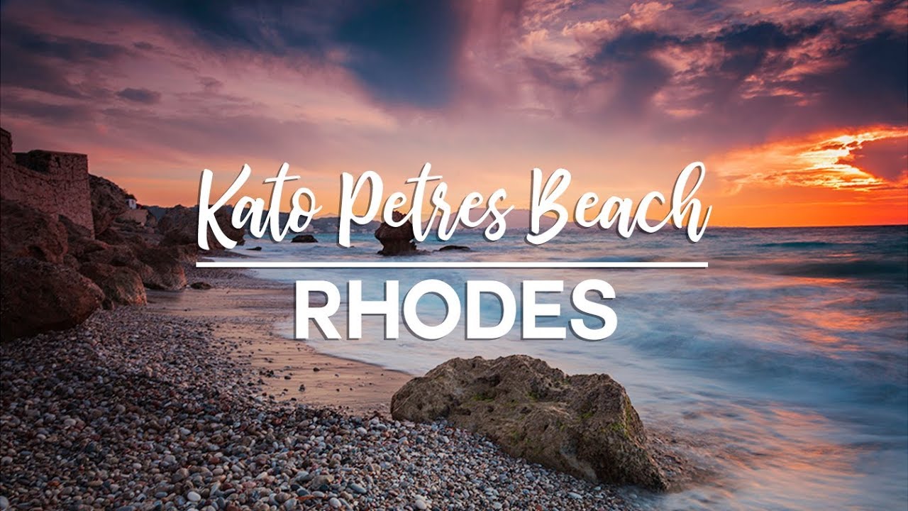 RHODES, GREECE | Sunset at the Beautiful Kato Petres Beach
