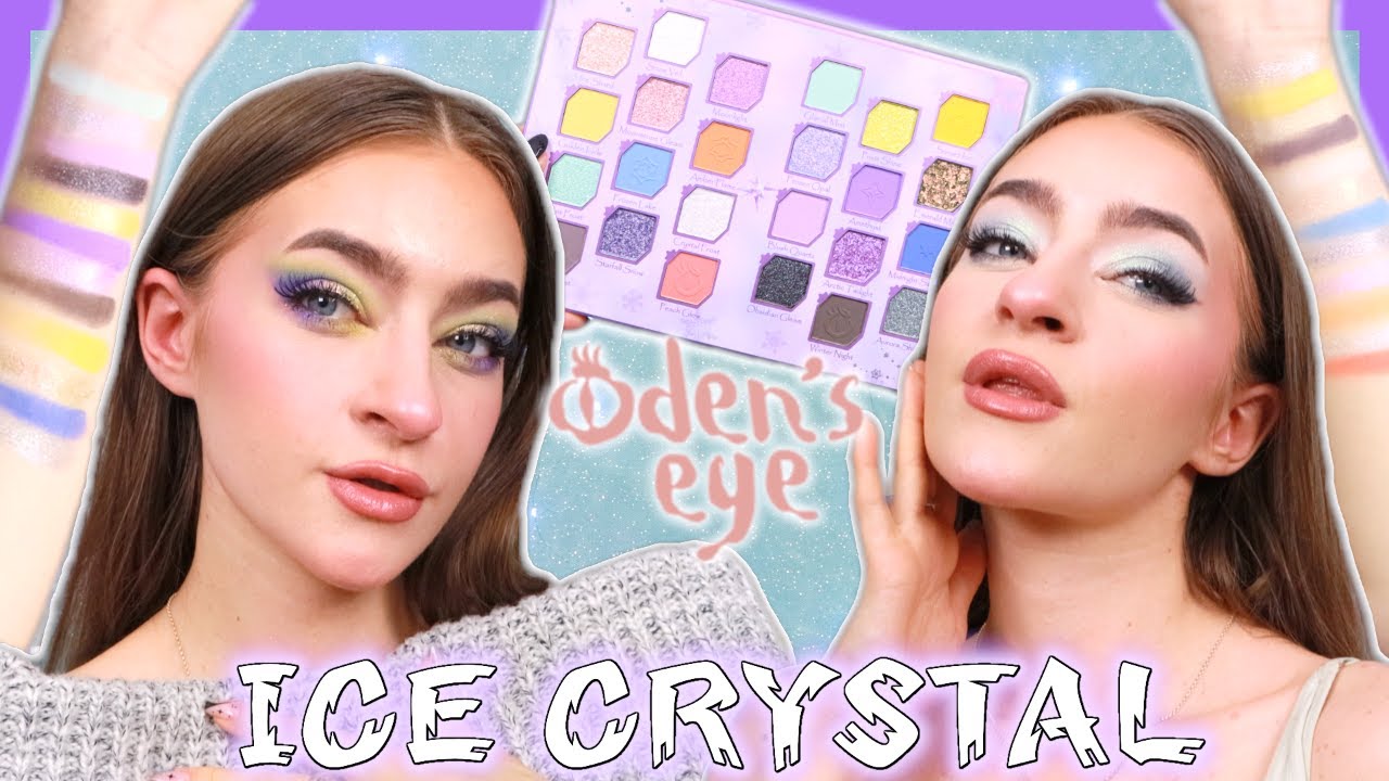 Палитра теней для век Eye Ice Crystal от Oden! (2 образа + свотчи!)