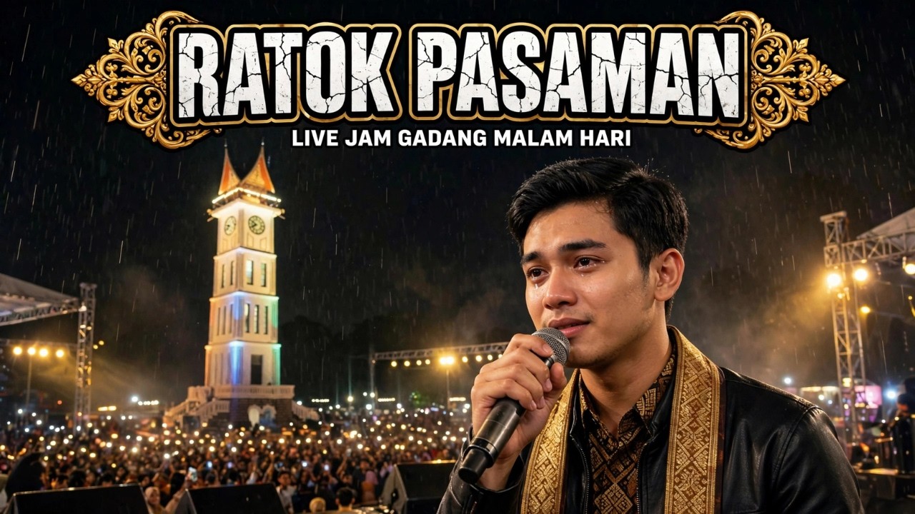 RATOK PASAMAN Menggema di Jam Gadang Malam Hari | Rock Minang Paling Pilu