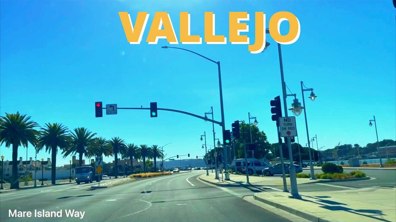 VALLEJO CALIFORNIA - Dash Cam Video  - Touring by car