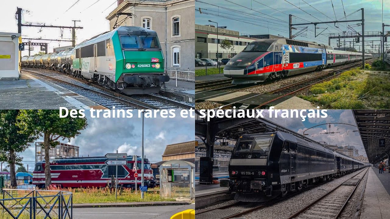Des trains spéciaux et rares en France !
