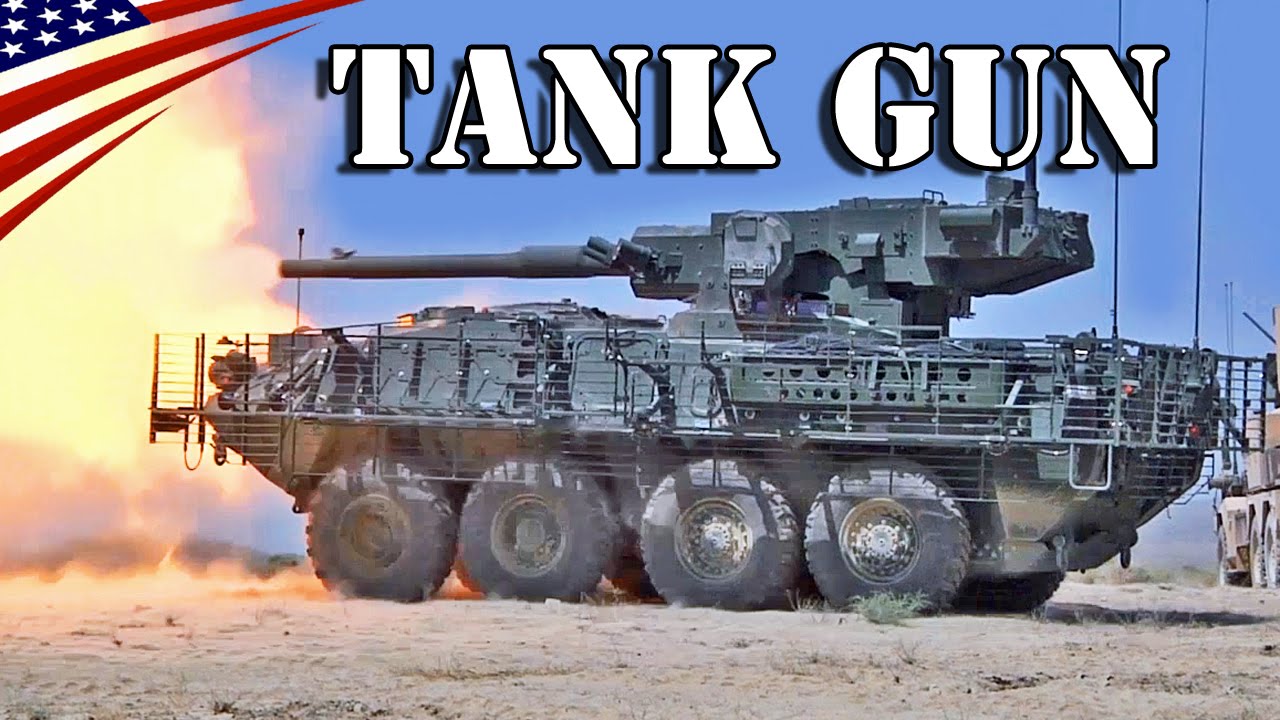 M1128 Stryker Mobile Gun System 105mm Tank Gun Firing - M1128ストライカーMGS(機動砲システム) 105mm戦車砲発射