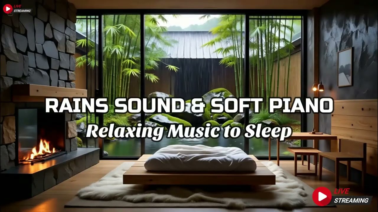Relaxing Music to Release Stress & Calm Your Mind | Rain Sounds for Sleep - Deep Sleep in 10 Minute