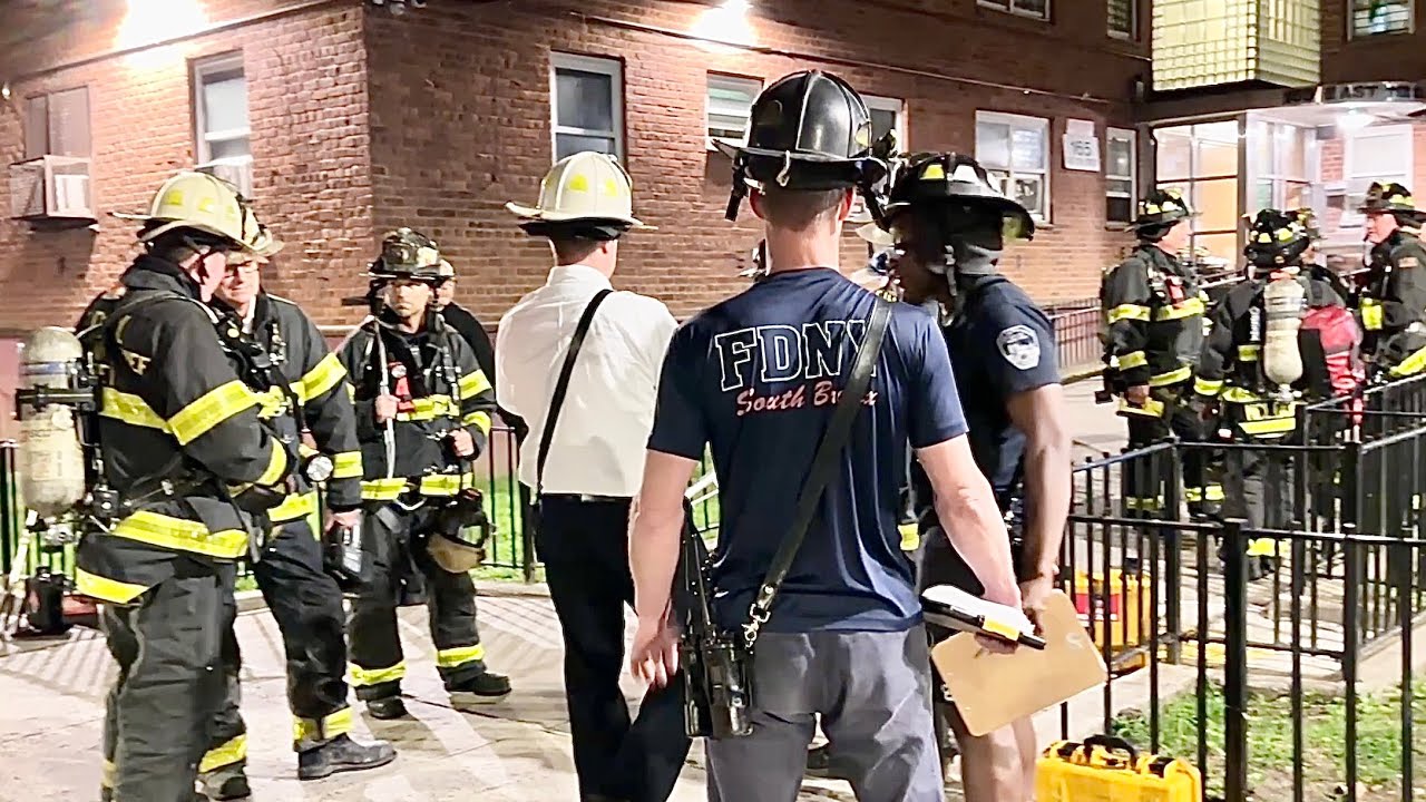 FDNY BOX 1347 ~ FDNY OPERATING FOR A 10-77 HIGH RISE FIRE ON EAST 112TH STREET IN HARLEM, MANHATTAN.