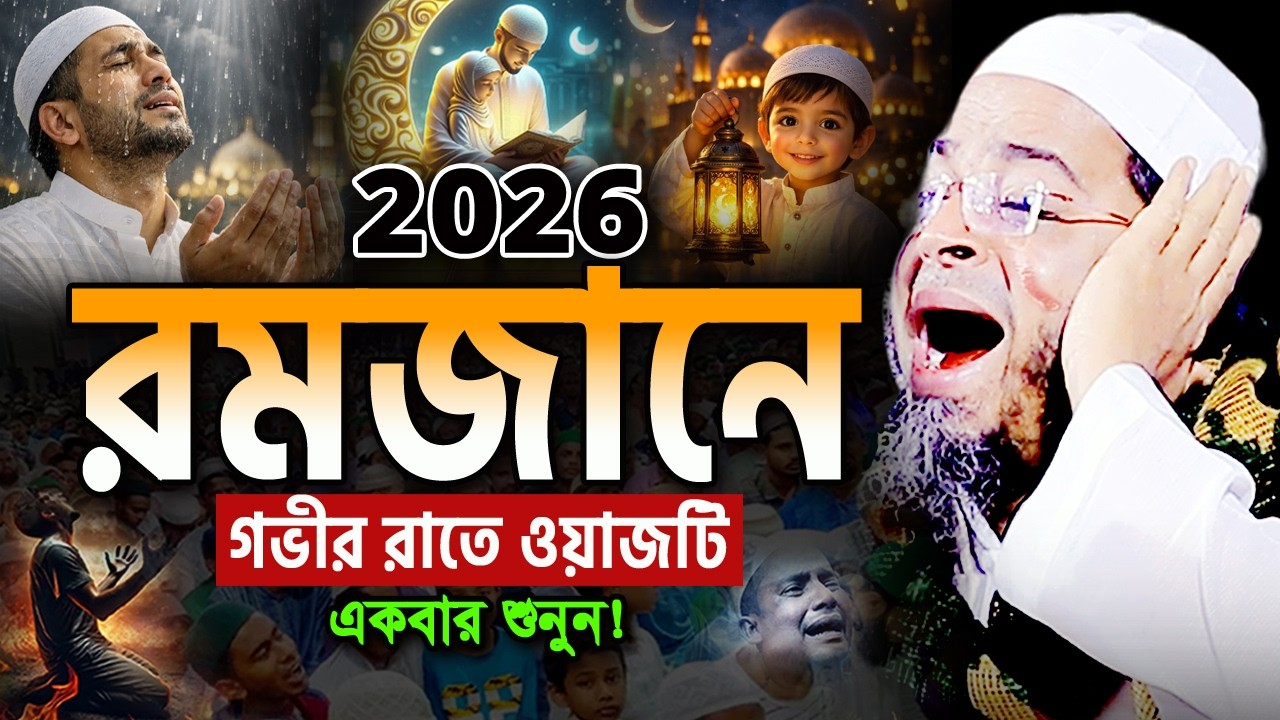 ২০২৬ রমজানে গভীর রাতে ওয়াজটি একবার শুনুন! অঝোরে কাঁদবেন😭নাসির উদ্দিন আনসারী Nasir Uddin Ansari Waz