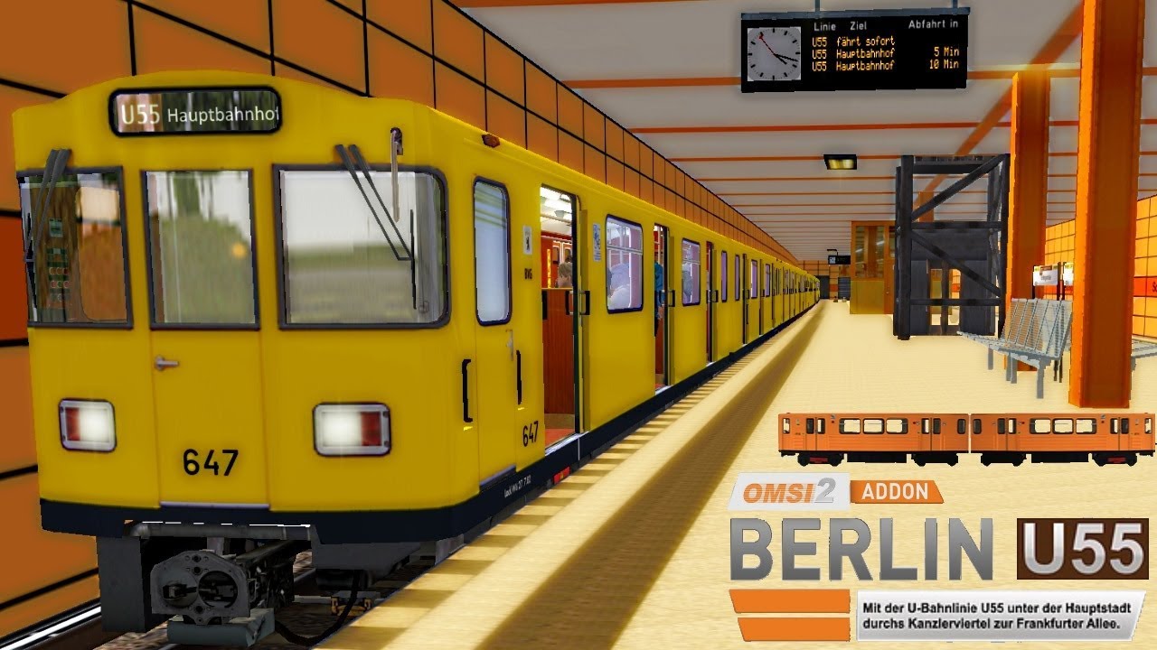 OMSI 2 [60 FPS] - U-BAHN Linie U55 KANZLERBAHN in BERLIN - Let's Play Omsi 2  [#629]
