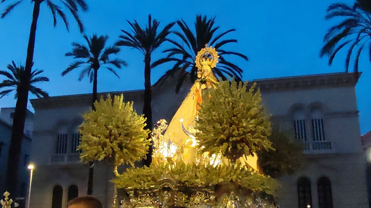 VIRGEN DEL MAR, PATRONA DE ALMER&Iacute;A. SALIDA PROCESIONAL, 31-8-25.