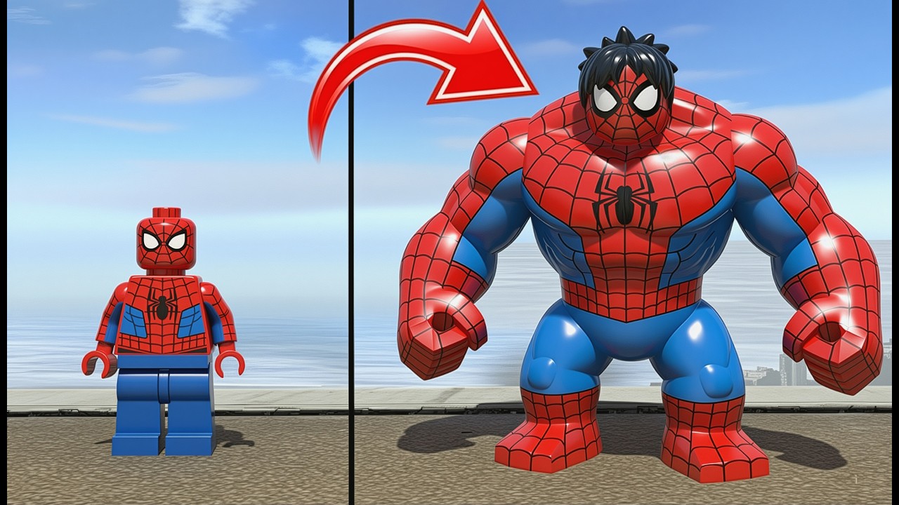 I asked an AI to create the BEST Lego Hulk Fusions (Sonic, Luffy, Spider-Man…)