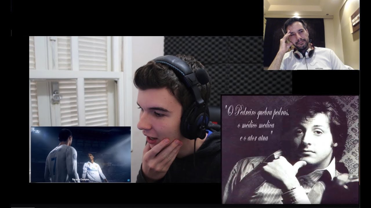 FIFA 19 Trailer e React de um React FAKE do Trailer