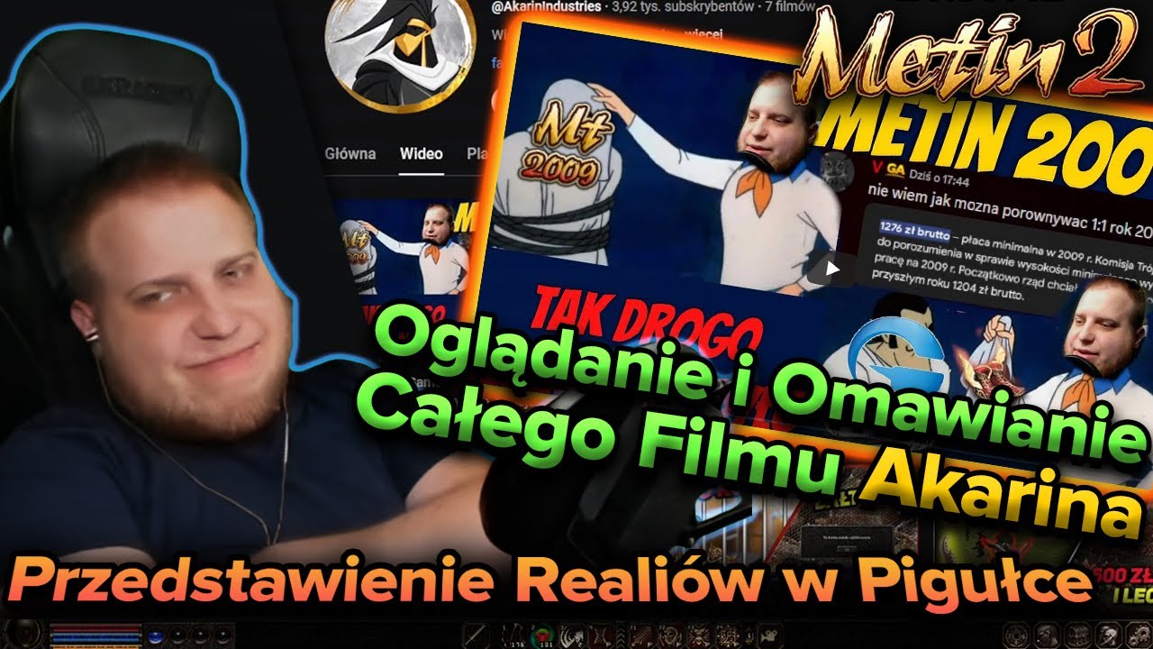 Sabal - Oglądanie i omawianie filmu Akarina - Cała prawda na temat MT2009 - Metin2