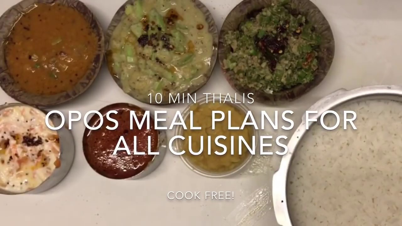 OPOS Live : 10 min meal plans - South Indian Thali