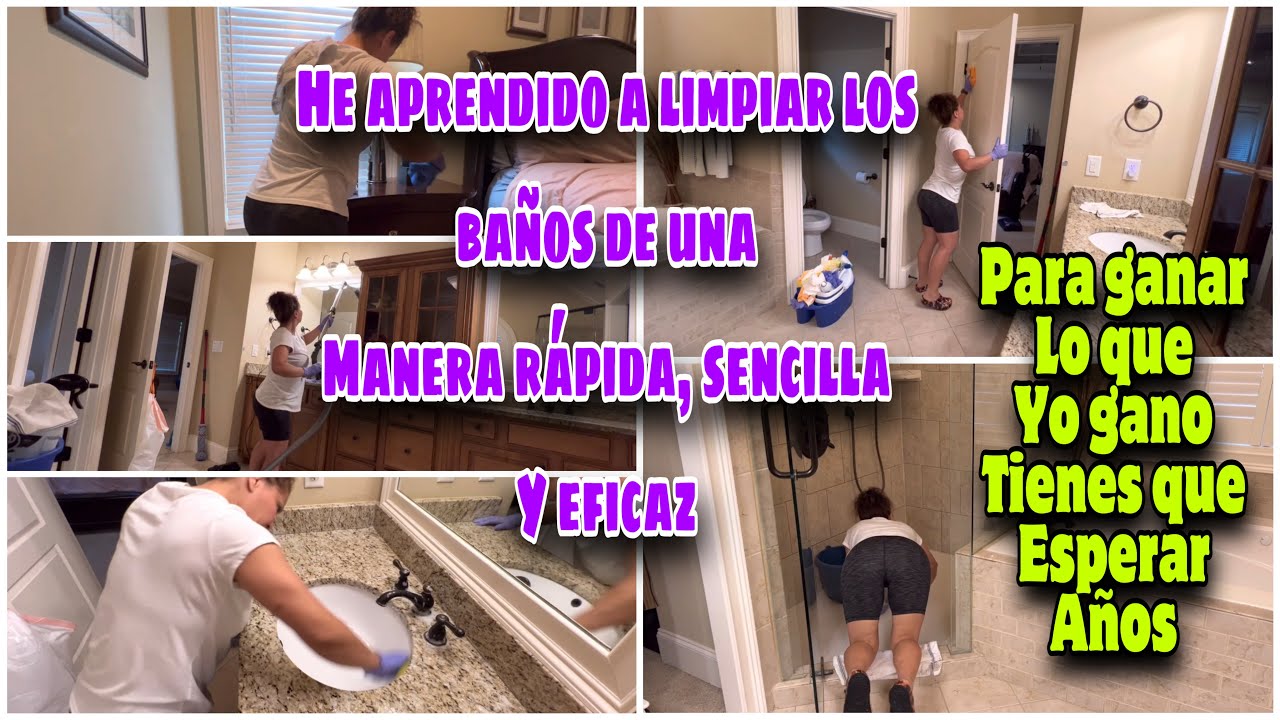 😱PARA QUE GANES BIEN EN LA limpieza de casas tienen que pasar muchos años ⁉️Limpieza de baño y rec