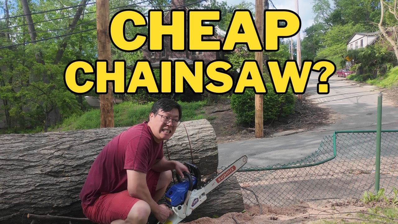 Buying the Cheapest Chainsaw on Amazon, what could go wrong? Storm Clean Up Episode 3