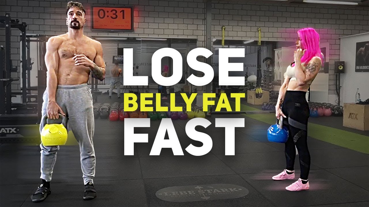 15 Minute Kettlebell Workout To Lose BELLY FAT FAST! (NO EQUIPMENT)