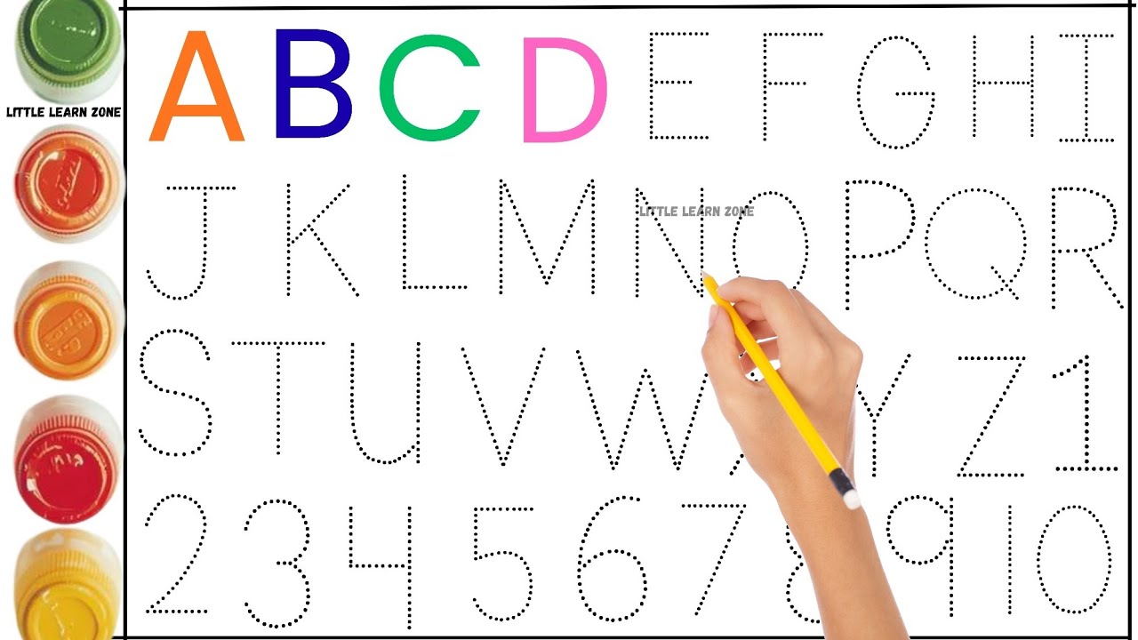 Colourful Easy ABC Letters & Fun Counting 1to10  | preschool Educational video for kids & toodlers 