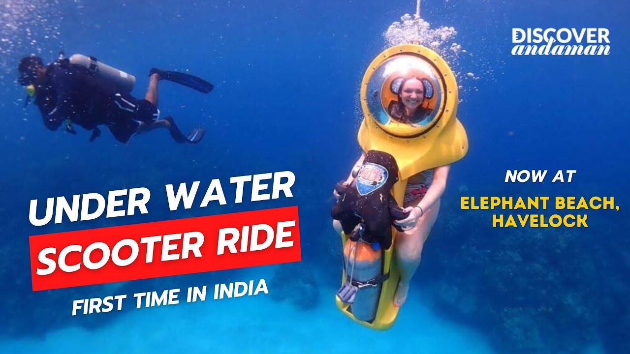 Under Water Scooter in Andaman | Ride Through the Ocean at Elephant Beach, Havelock 🐠