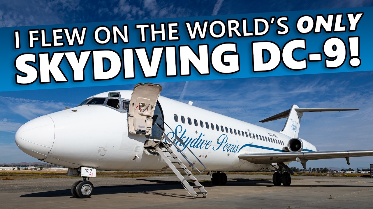 I Flew on the World's ONLY Skydiving DC-9!