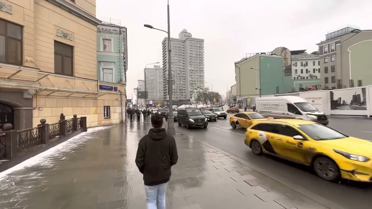 Walking in Moscow (Arbat part 2) 1st February 2023/Гуляем по Москве (Арбат часть 2) 01.02.2023