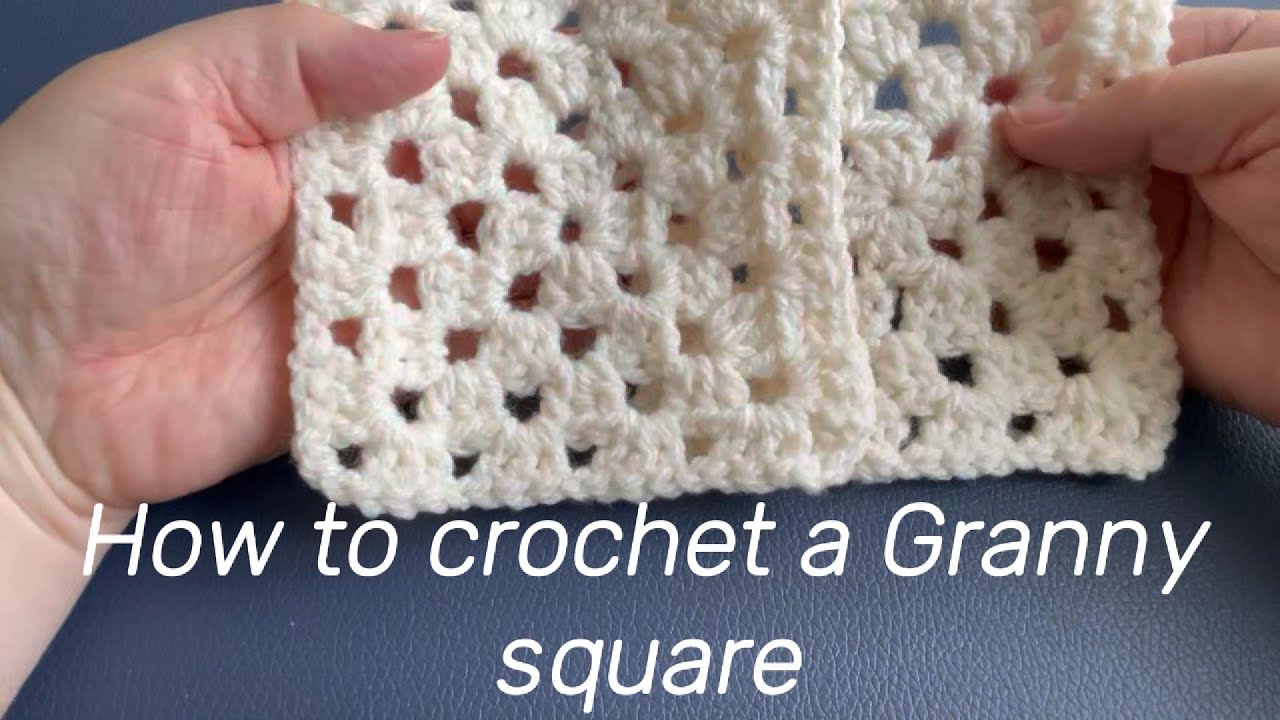 How To Crochet A Granny Squares For Beginners! Step-By-Step Guide!