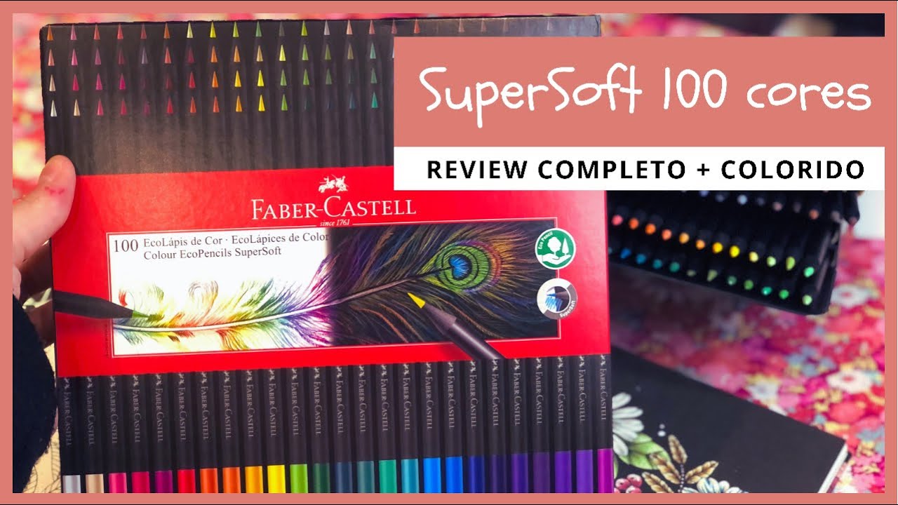 REVIEW FABER CASTELL SUPERSOFT 100 CORES + COLORIDO EXCLUSIVO