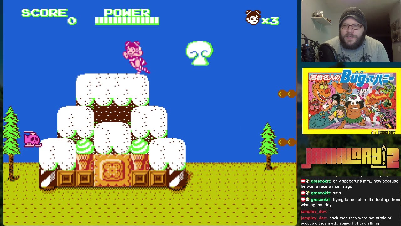 Takahashi Meijin no Bug-tte Honey (Famicom) | Night 3 | Loop 1 Complete | Twitch Stream