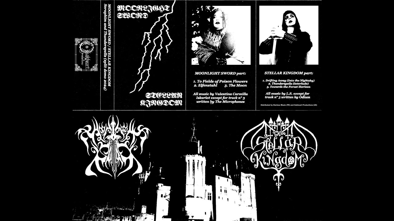 Moonlight Sword/Stellar Kingdom - Seraphim and Thunderspells (full split 2024) black metal