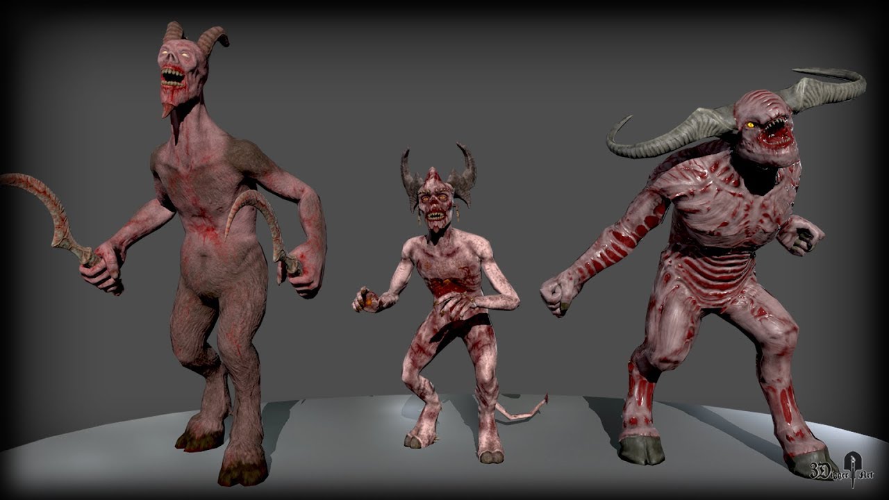 Demon PACK (3D animated characters) ShowReel