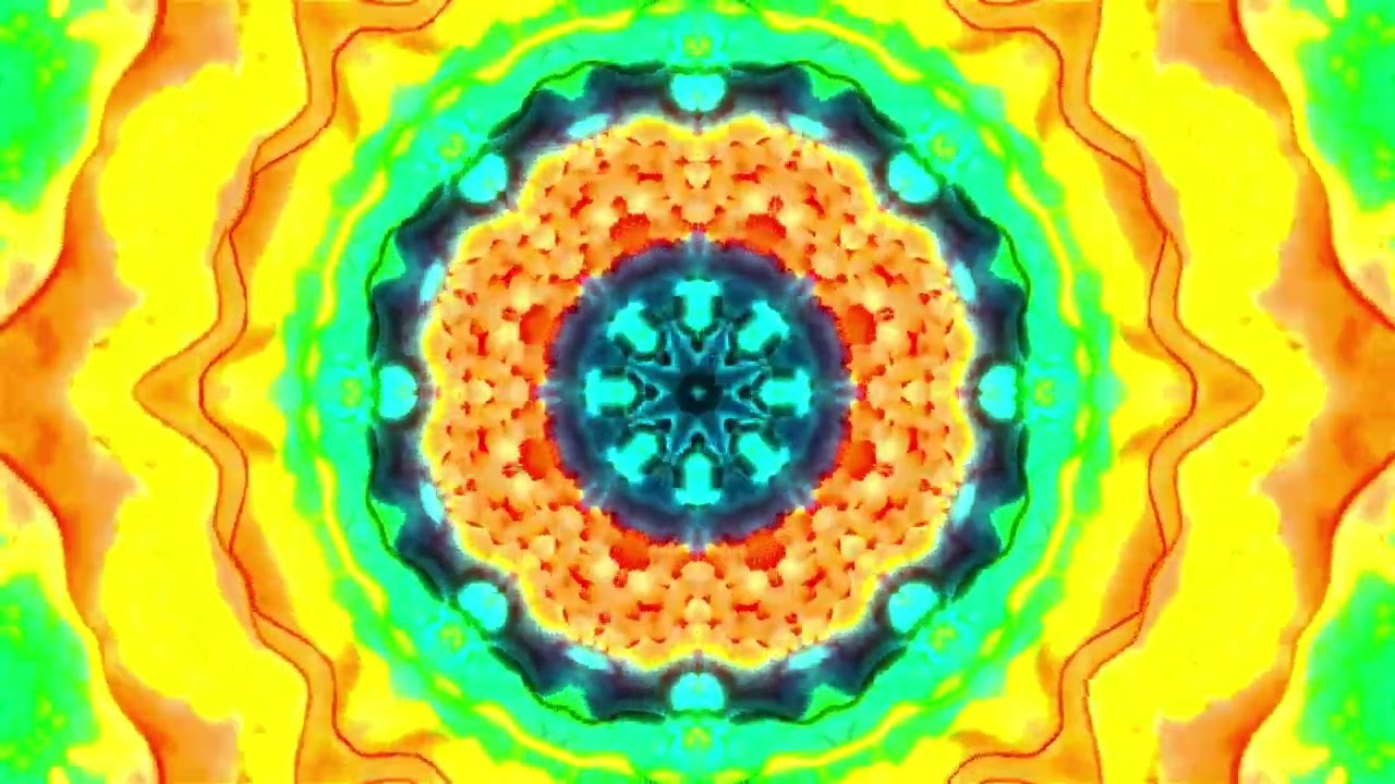 👁️ Trippy Visuals for Focus | Symmetrical Kaleidoscope Patterns ❊60fps 👁️