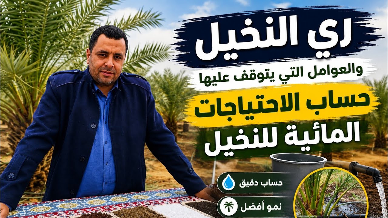ري النخيل والعوامل التي يتوقف عليها حساب الاحتياجات المايية للنخيل