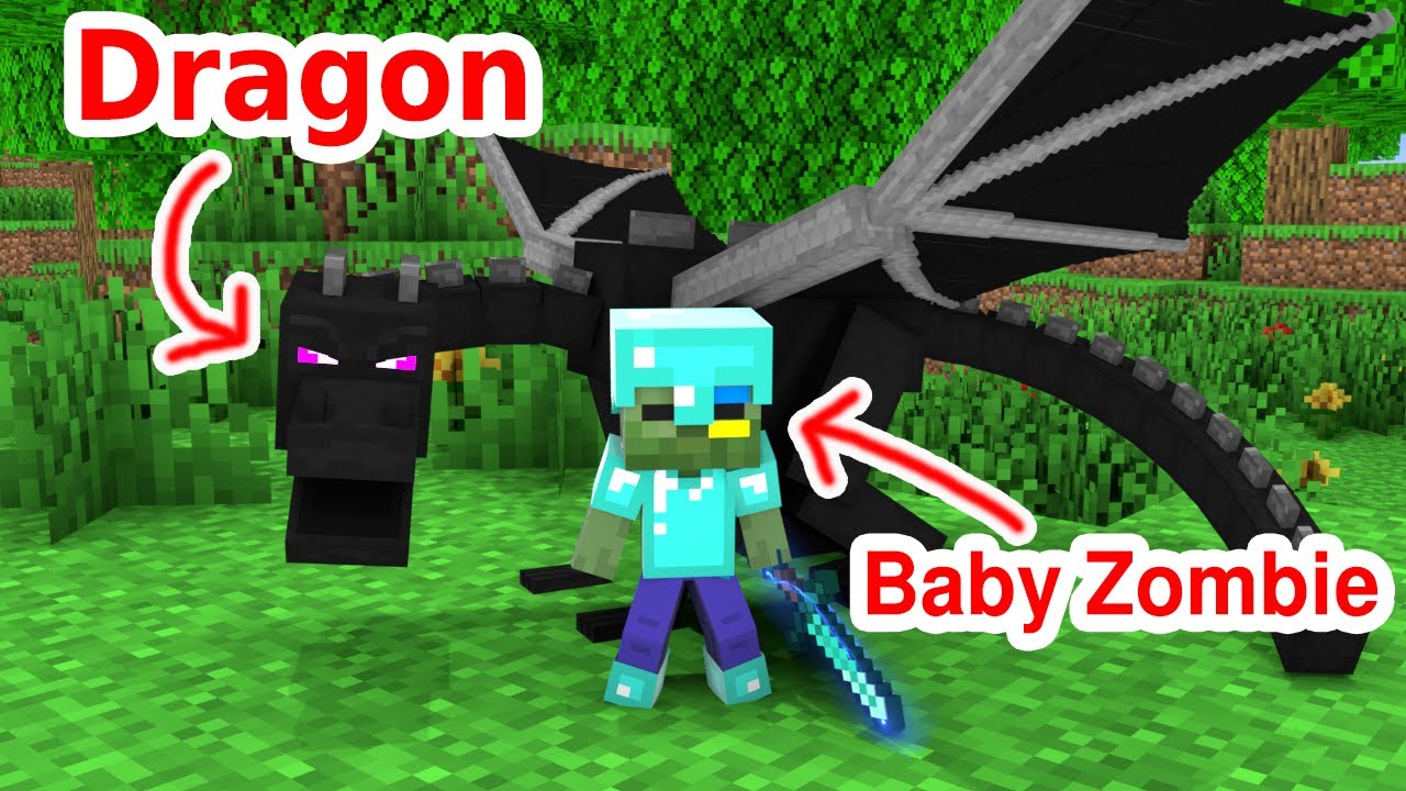 Baby Zombie Become a Hero - Sad Story - Minecraft Animation