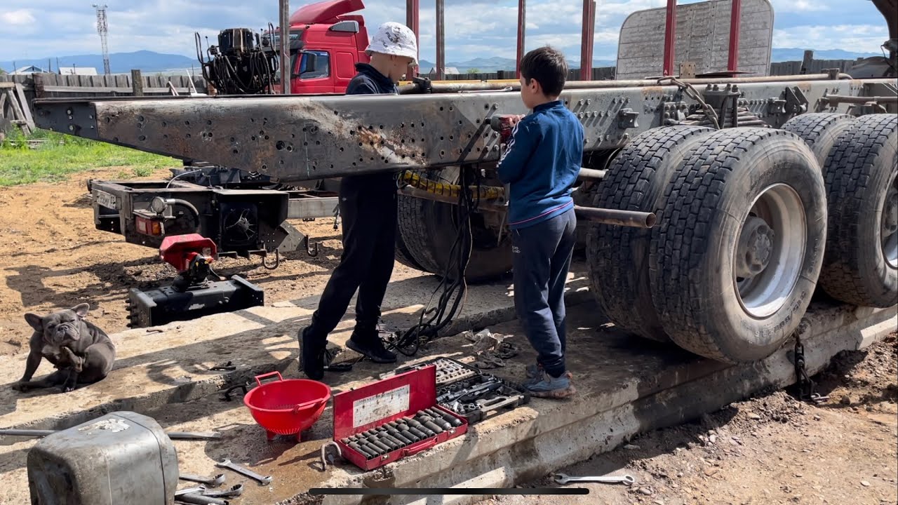 Загнул раму на VOLVO.ч2