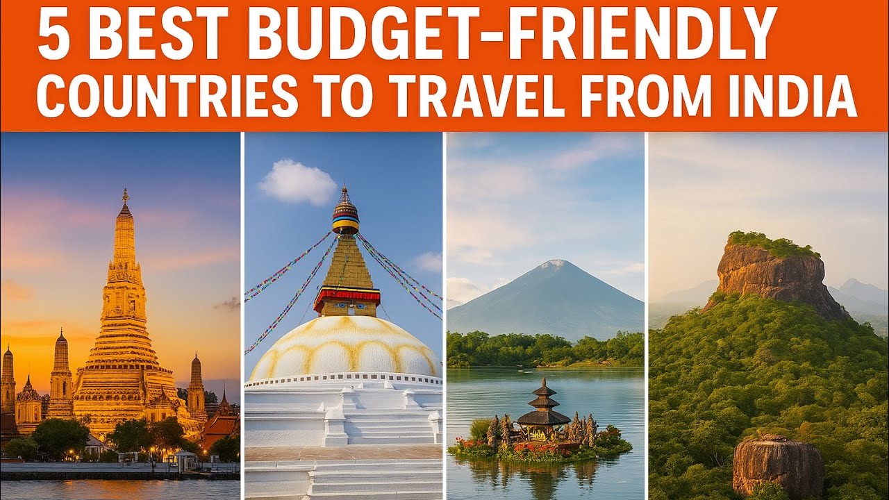5 Cheapest Countries to Visit from India | Budget International Travel 2025