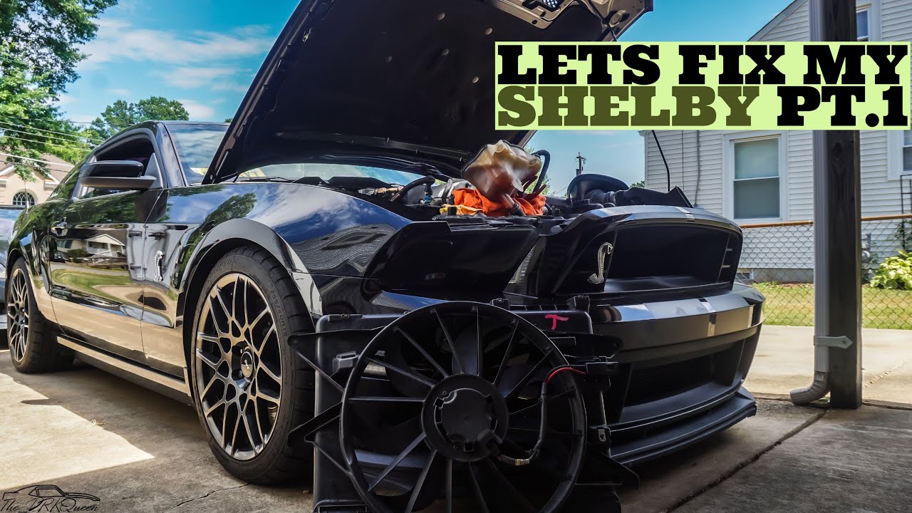 My Mustang GT500 Has No BOOST & Cooling PROBLEMS|| Ford SVT OEM Radiator Fan Replacement