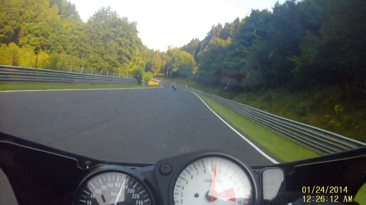 suzuki gsxr 750 srad one lap at nurburgring