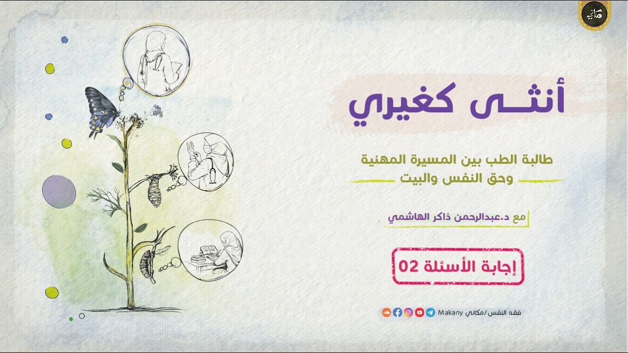 أنثى كغيري | طالبة الطب بين المسيرة المهنية وحق النفس والبيت | إجابة الأسئلة 02