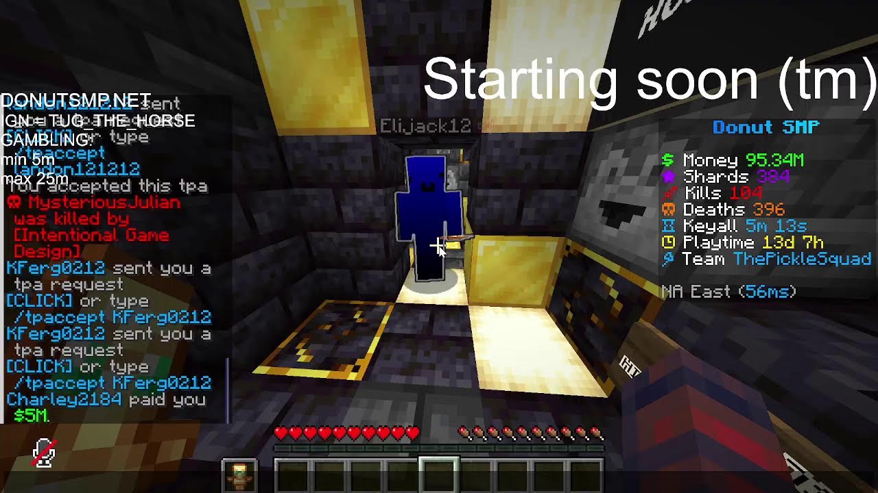 DONUT SMP LIVE | MASSIVE DOUBLE LOOT DROP | GAMBLING | AUCTIONS