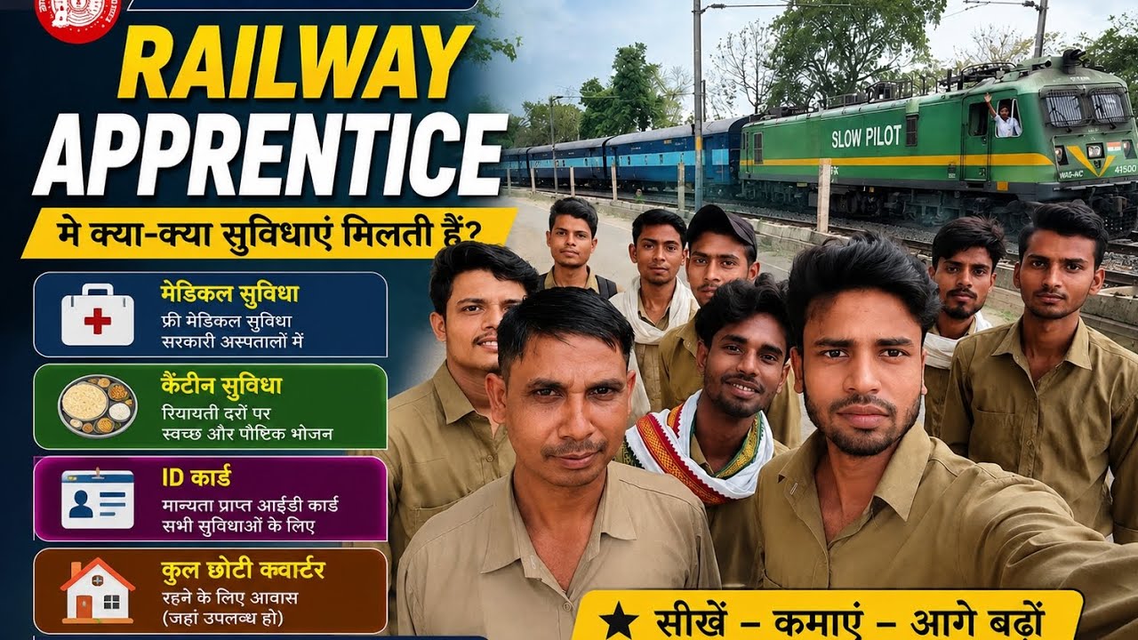 Railway Apprentice 2026 🔥 What Facilities Do Apprentices Get? Stipend, Leave, Quarters, Medical