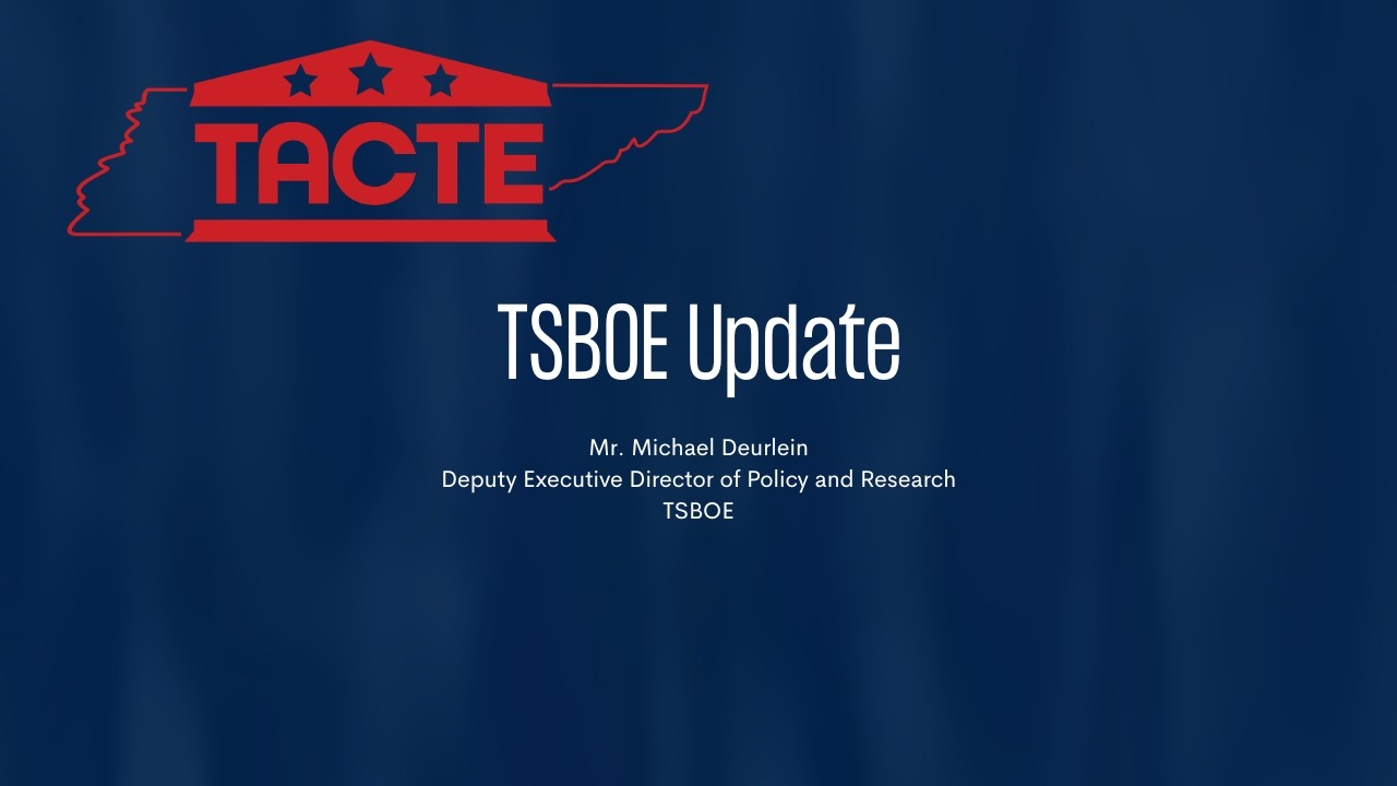 TSBOE Update