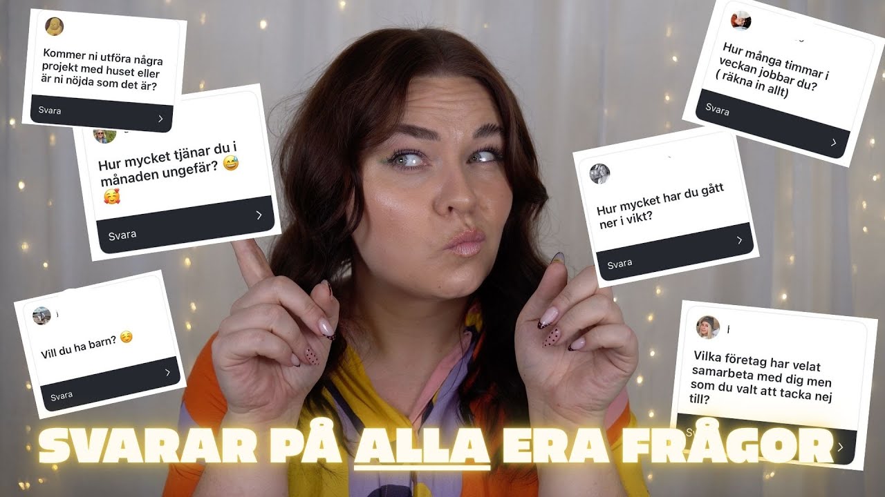 HUR MYCKET HAR JAG GÅTT NER I VIKT? VILL JAG HA BARN? VAD TJÄNAR JAG? Q&A samt fixar håret!