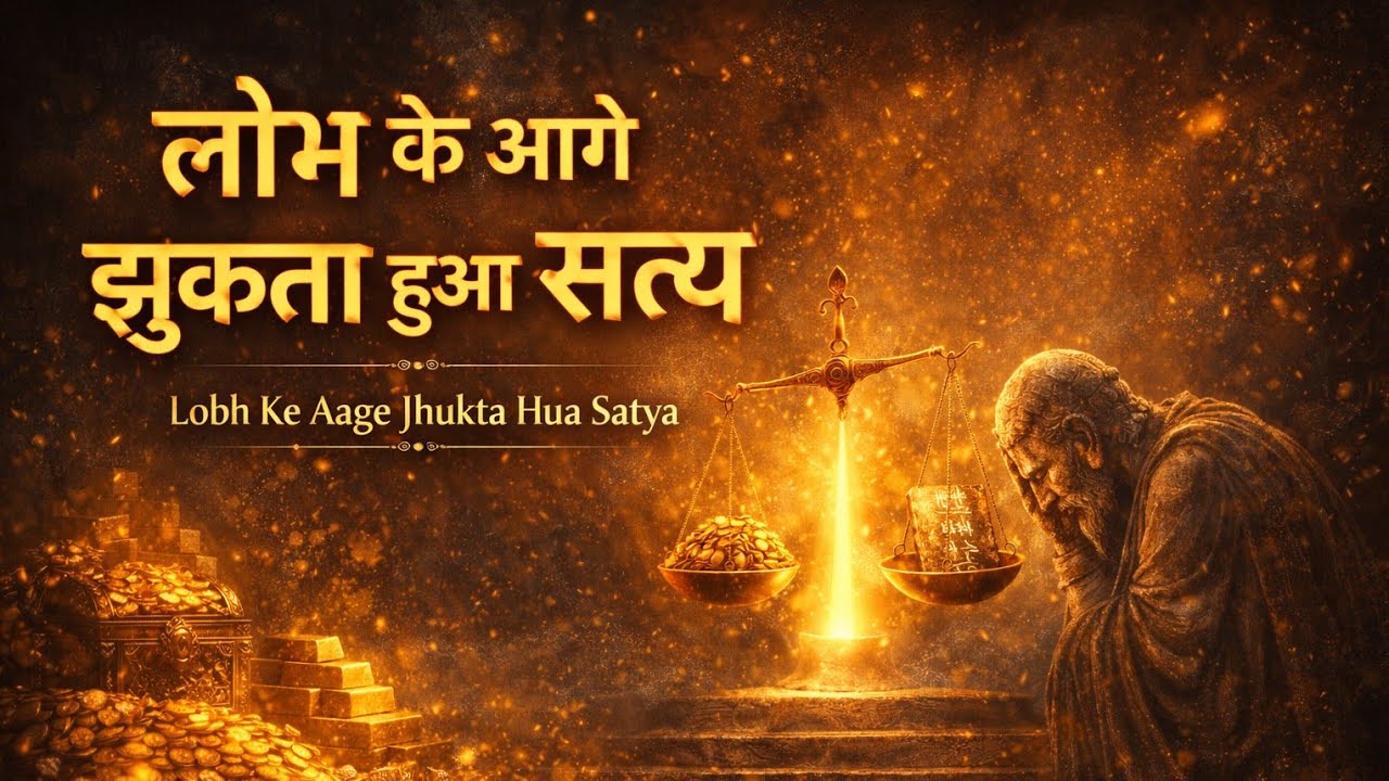 लोभ के आगे झुकता हुआ सत्य — स्वर्ण की चमक बढ़ती तो सत्य की आवाज़ धीमी पड़ती | Mata Vishva Madhuri Ji