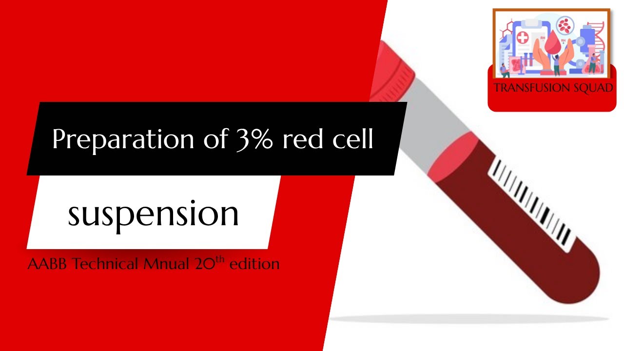 PREPARING A 3% RED CELL SUSPENSION