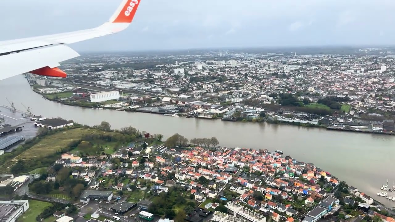 Landing at Nantes Airport (NTS) 31/3/24