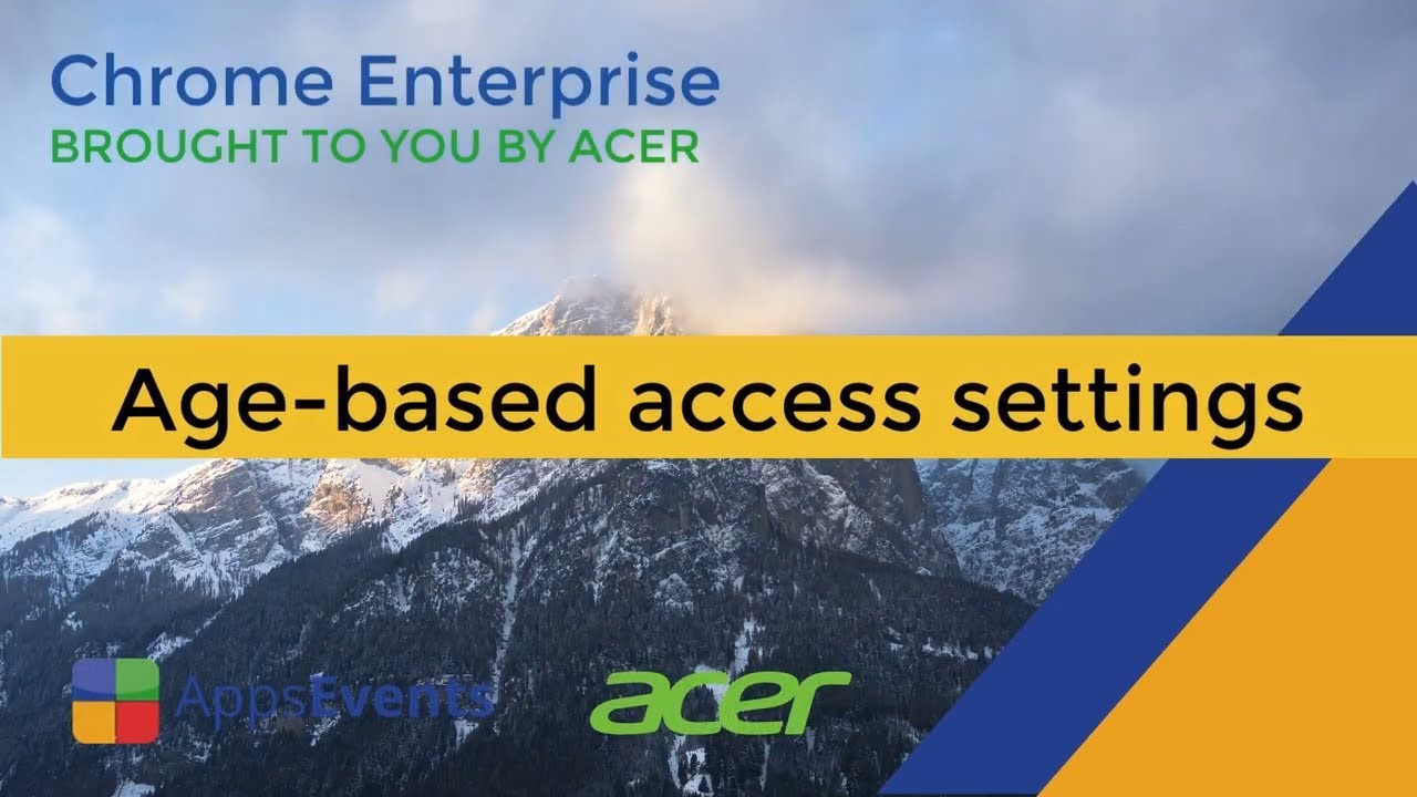 Google Workspace Enterprise Management: Age Based Access