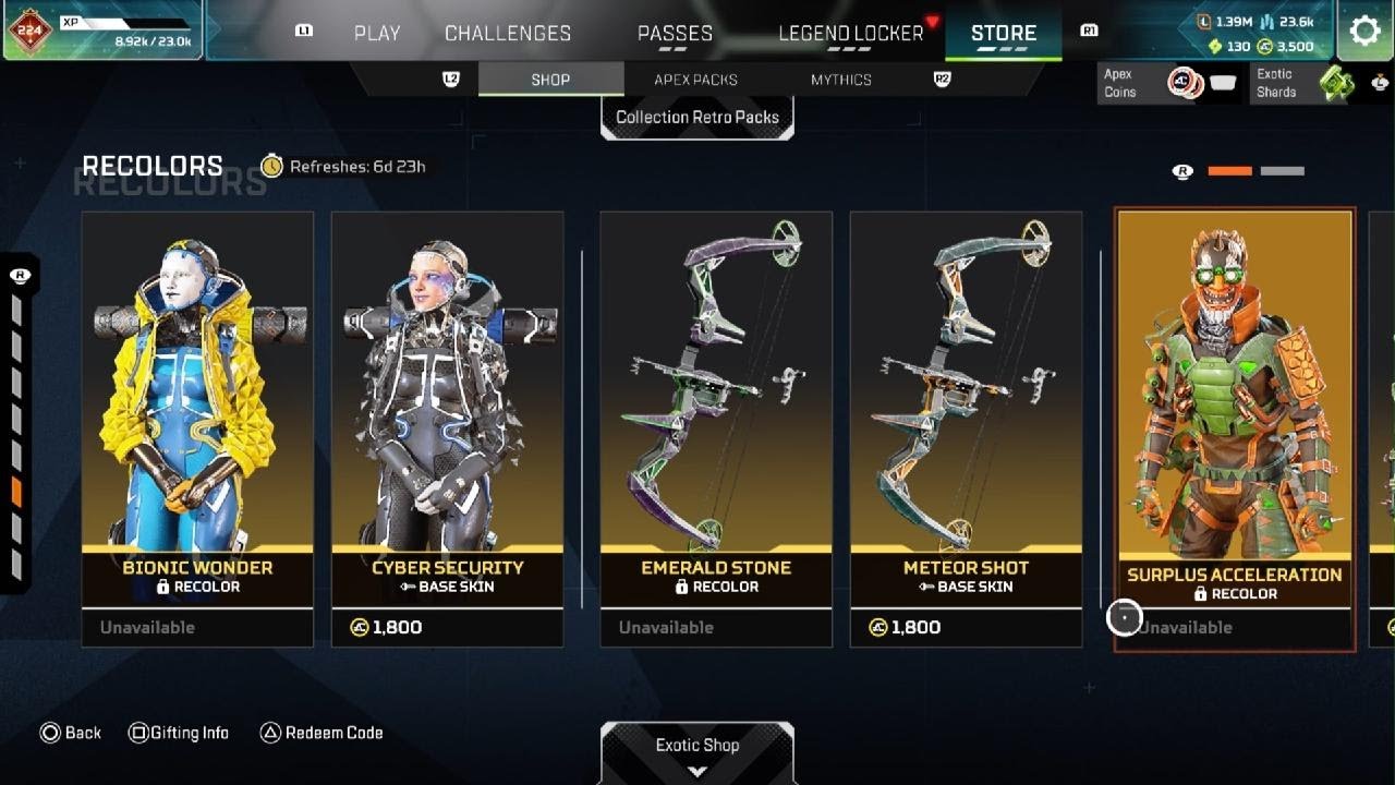 Apex Legends Shop Update - Weekly Store Rotation