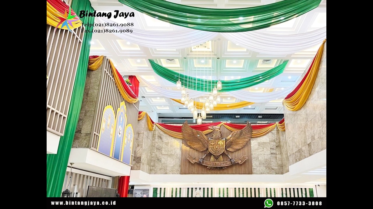 Jasa Sewa Dekorasi Kain Juntai Lobby Kumham Jakarta Profesional dan Elegan