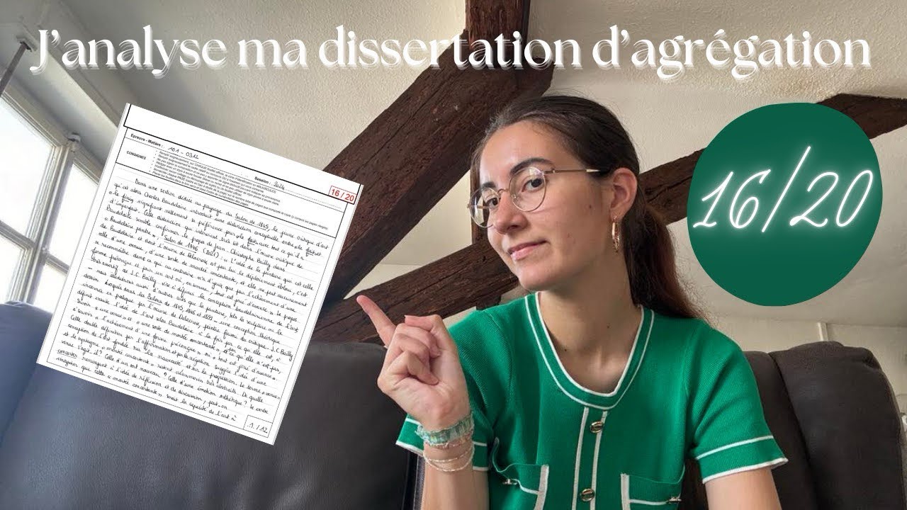J&rsquo;analyse ma DISSERTATION d&rsquo;AGR&Eacute;GATION